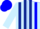 Silk - light blue and dark blue stripes, white and blue halved cap