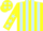 Silk - Yellow and light blue stripes, yellow sleeves, light blue stars, yellow cap, light blue stars