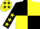 Silk - Black and yellow (quartered), black sleeves, yellow stars