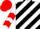 Silk - White and black diagonal stripes, white sleeves, red chevrons, red cap