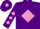 Silk - Purple, mauve diamond, diamonds on sleeves, purple cap, mauve diamond