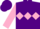 Silk - Purple, pink diamond hoop, pink sleeves