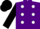 Silk - Purple, white spots, black sleeves and cap
