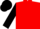 Silk - Red, 'chicago blackhawk' emblem, white 'midwest thoroughbreds' and 'eddie o racing' on opposing black sleeves, black cap