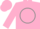Silk - Pink, grey circle