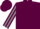 Silk - Maroon, gray stripe on sleeves, gray lightning bolt