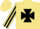 Silk - Khaki, black  maltese cross, black stripe on sleeves, khaki cap