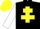Silk - Black, Yellow Cross of Lorraine, White sleeves, Yellow cap.