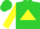 Silk - Lime Green, Yellow Triangle, Yellow Sleeves
