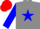 Silk - Grey, blue star, blue sleeves, grey diablo, red cap