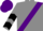 Silk - Gray, purple sash, white emblem, black chevrons on sleeves, purple cap