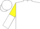 Silk - White, black horse emblem on yellow shield, yellow and white vertical halved slvs