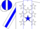 Silk - White, white stars on blue panel