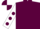 Silk - Maroon, white sleeves, maroon spots, maroon and white quartered cap