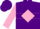 Silk - Purple, pink diamond, pink hoop on sleeves, purple cap