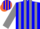 Silk - Blue, Orange Shield, Grey Stripes On Sleeves