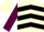 Silk - Ivory, black chevrons on maroon sleeves