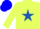 Silk - Canary yellow, royal blue star,collarandslvs,c yellow armbands,r blue cap,c yellow starandpeak