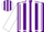 Silk - Purple, white seams, purple and white stripes on sleeves