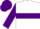 Silk - White, purple hoop, purple 'b/a', white hoops on purple sleeves, purple cap