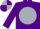 Silk - Purple, silver ball, purple sleeves, silver diablo, purple and silver quartered cap