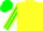 Silk - Yellow body, yellow arms, green striped, green cap, green yellow