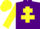 Silk - Purple, yellow cross of lorraine & sleeves, yellow cap