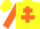 Silk - Yellow body, orange cross of lorraine, orange arms, yellow cap