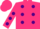 Silk - Hot pink, purple dots, 'sks'