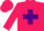 Silk - Rose body, purple saint andre's cross, rose arms, rose cap