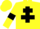 Silk - Yellow body, black cross of lorraine, yellow arms, black armlets, yellow cap