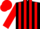Silk - Black, white 'gcr', white framed red stripes, white framed red stripes on slvs, red cap