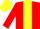 Silk - Red body, yellow stripe, red arms, yellow cap, yellow red