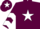 Silk - Maroon, White star, chevrons on sleeves, Maroon cap, White star.