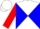 Silk - white and blue diagonal quarters, red sleeves