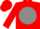 Silk - Red, 'th' on grey ball, grey band, red cap