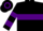 Silk - Black, purple hoop