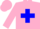 Silk - Pink, blue cross