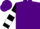 Silk - Purple, black and white hoops on sleeves