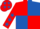 Silk - Red and royal blue (quartered), red sleeves, royal blue stars, red cap, royal blue stars