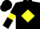 Silk - Black, Yellow diamond and armlets