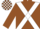 Silk - Brown, white cross belts, check cap