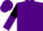 Silk - Purple, teal triangular v panel, teal and purple diagonal halved sleeves, purple cap