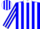 Silk - Blue, white 'jg gonzalez racing co juan gonzalez' white collar, white stripes