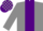 Silk - grey,purple panel, check cap