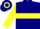 Silk - Navy blue, yellow 'vr' on back, yellow hoop and 'reme' on front, yellow bar on navy slvs