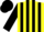 Silk - Yellow, black striped,  sleeves,  cap