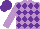 Silk - Mauve and purple diamonds, mauve sleeves, purple cap