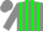 Silk - Grey, green stripes, grey cap