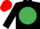 Silk - Black, Emerald Green disc, Red cap.